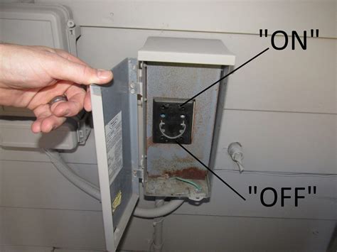 electrical box air conditioner|air conditioner shut off switch.